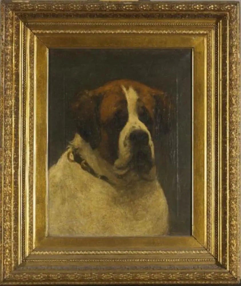 Reproduction du tableau « Isar Harlemia : un Saint-Bernard - Piet Mondrian » par Alpha Reproduction en peinture à l’huile