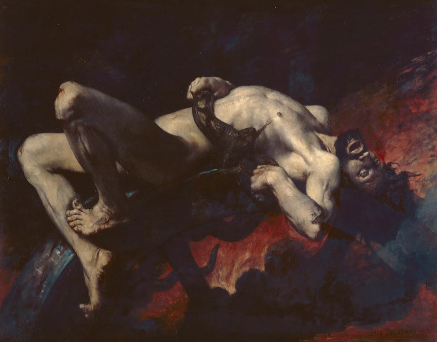 Ixion précipité dans les enfers - Jules-Élie Delaunay