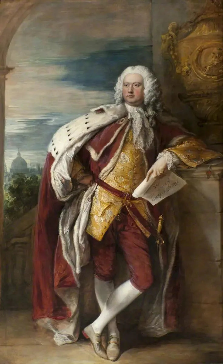 יעקב בוברי (1694–1761), הוויקונט הראשון של פולקסטון והנשיא הראשון של החברה לאמנויות (על פי תומאס האדסון) - תומאס גיינסבורו