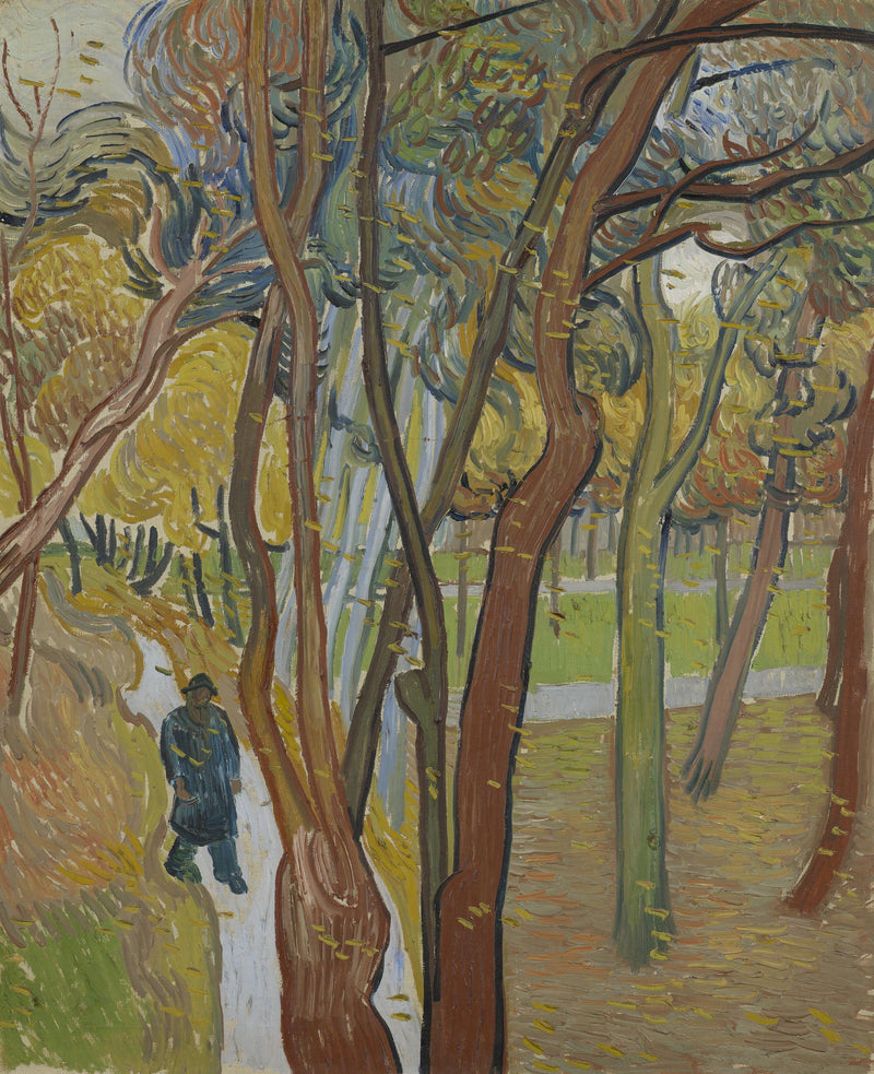 הגן של בית החולים סן-פול («נפילת העלים») - Vincent van Gogh
