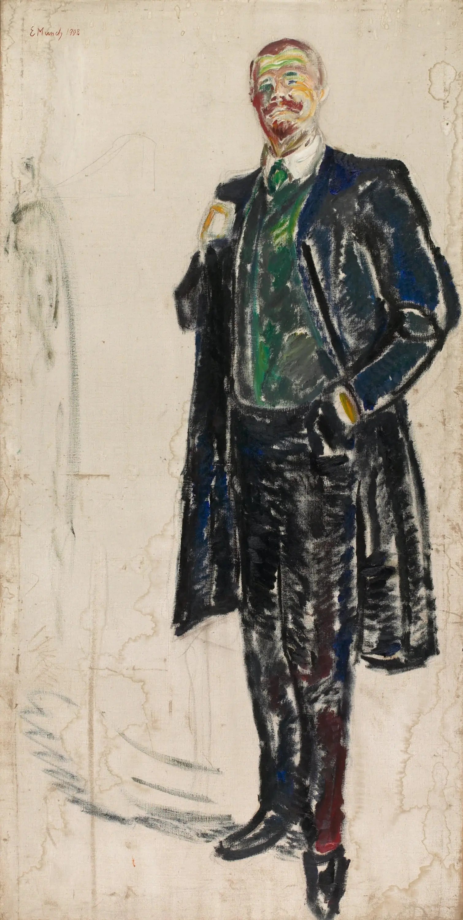 Reproduction du tableau « Jens Thiis - Edvard Munch » par Alpha Reproduction en peinture à l’huile