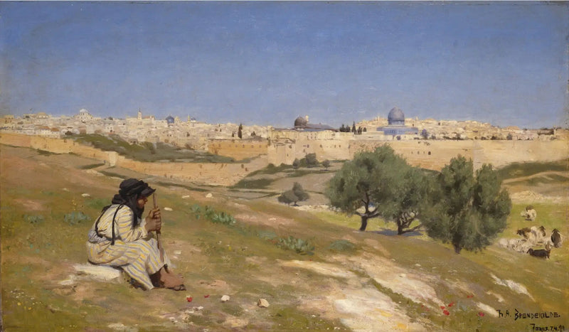 ירושלים נוף מדרום-מזרח - ה. א. ברנדקילדה