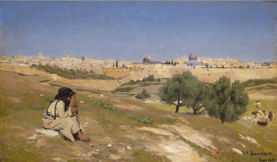 ירושלים נוף מדרום-מזרח - ה. א. ברנדקילדה