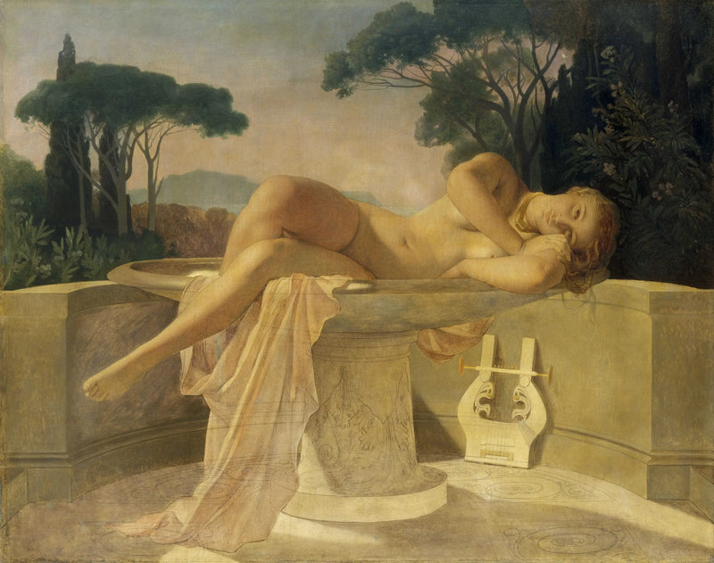 נערה בתוך אגרטל - פול דלארוש