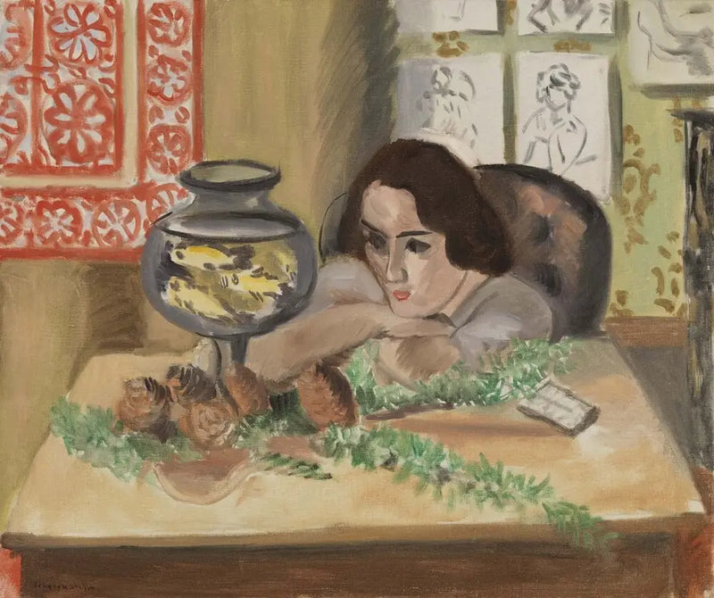 נערה מול אקווריום - אנרי מאטיס