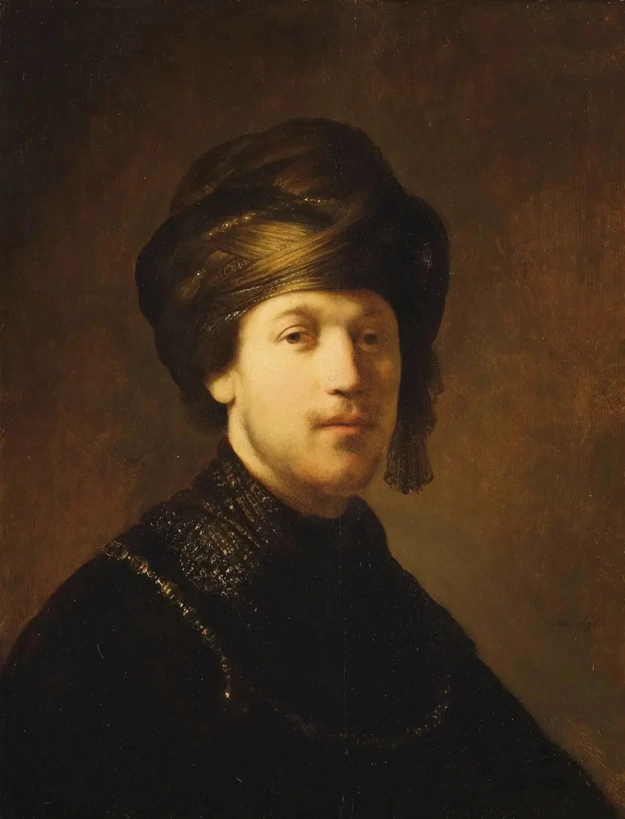 Jeune homme au turban — atelier de Rembrandt, 1631, Royal Collection