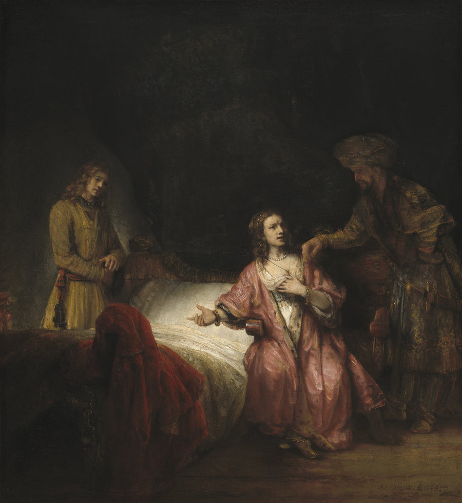Joseph accusé par la femme de Potiphar, version de Washington — atelier de Rembrandt