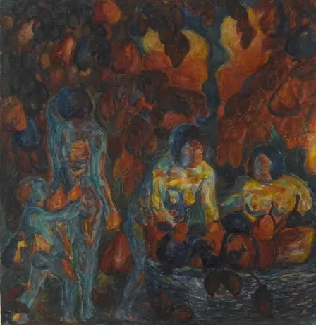 Cueillette des fruits, Abondance, peinture de Kazimir Malevitch