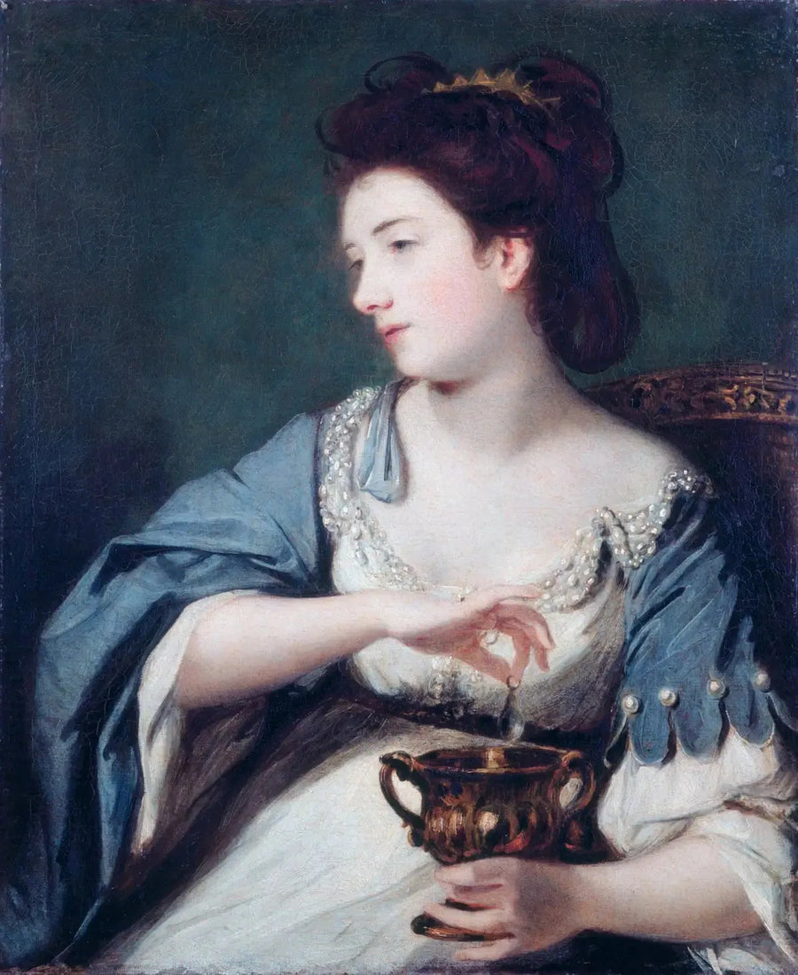 קיטי פישר (1741–1767) בתפקיד קליאופטרה הממסה את הפנינה - יהושע ריינולדס