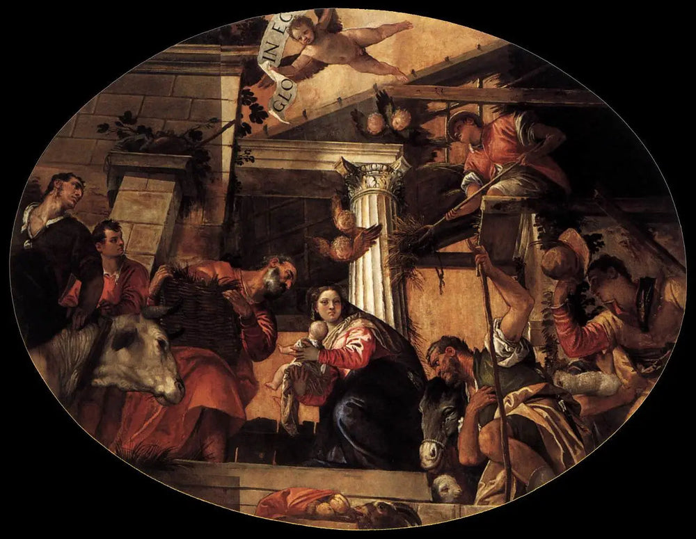 L’Adoration des bergers - Paul Véronèse image 1 copie de tableau peinte à la main