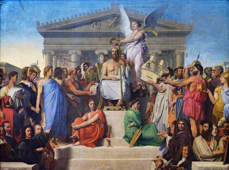 L'Apothéose d'Homère - Jean-Auguste-Dominique Ingres