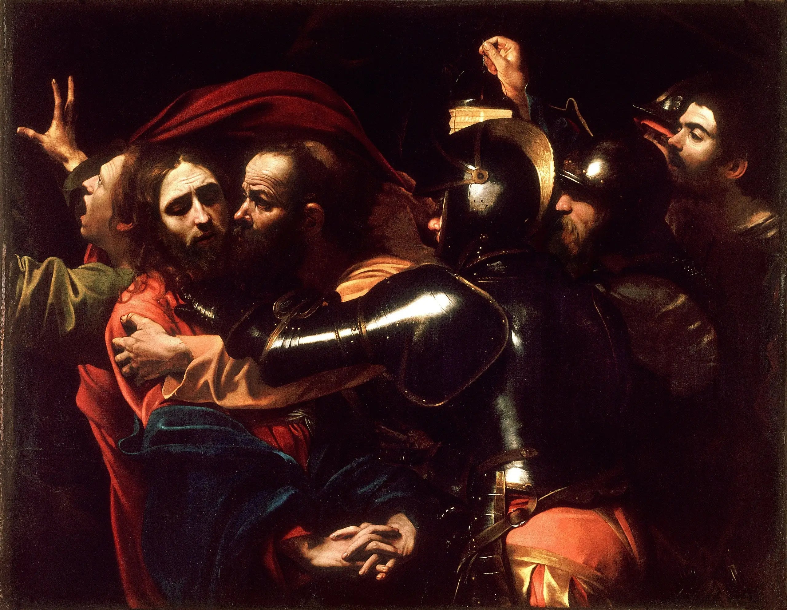 Reproduction du tableau « L'Arrestation du Christ - Le Caravage » par Alpha Reproduction en peinture à l’huile
