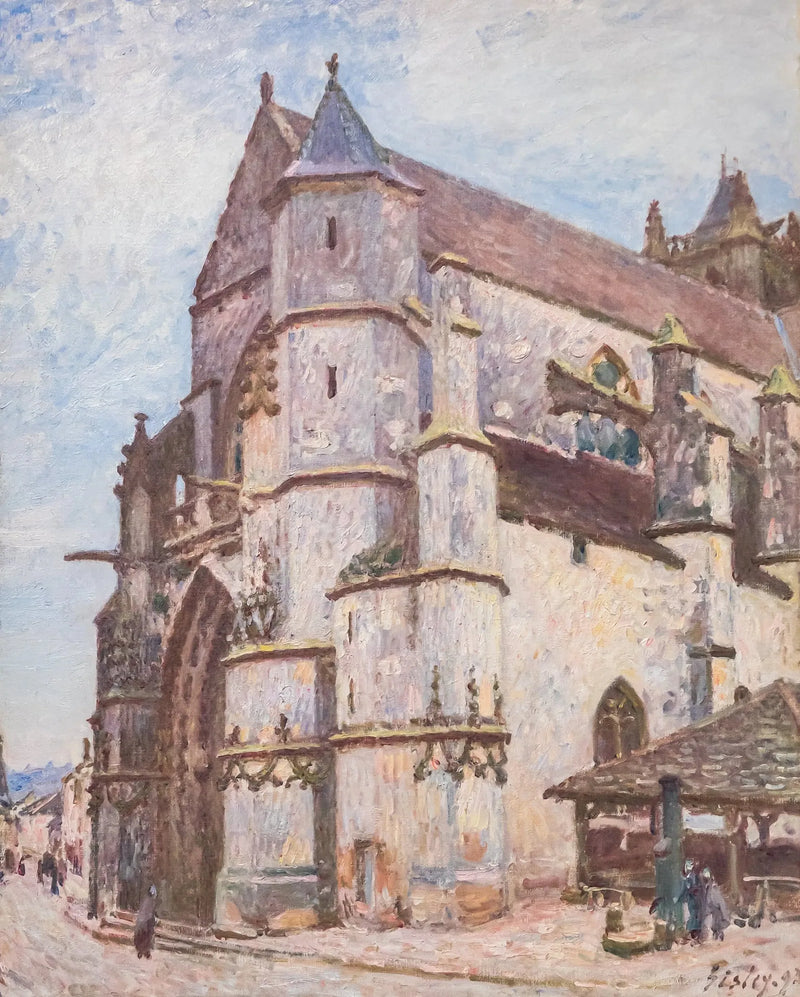 הכנסייה של מורט, מזג אוויר גשום בבוקר - אלפרד סיסלי
