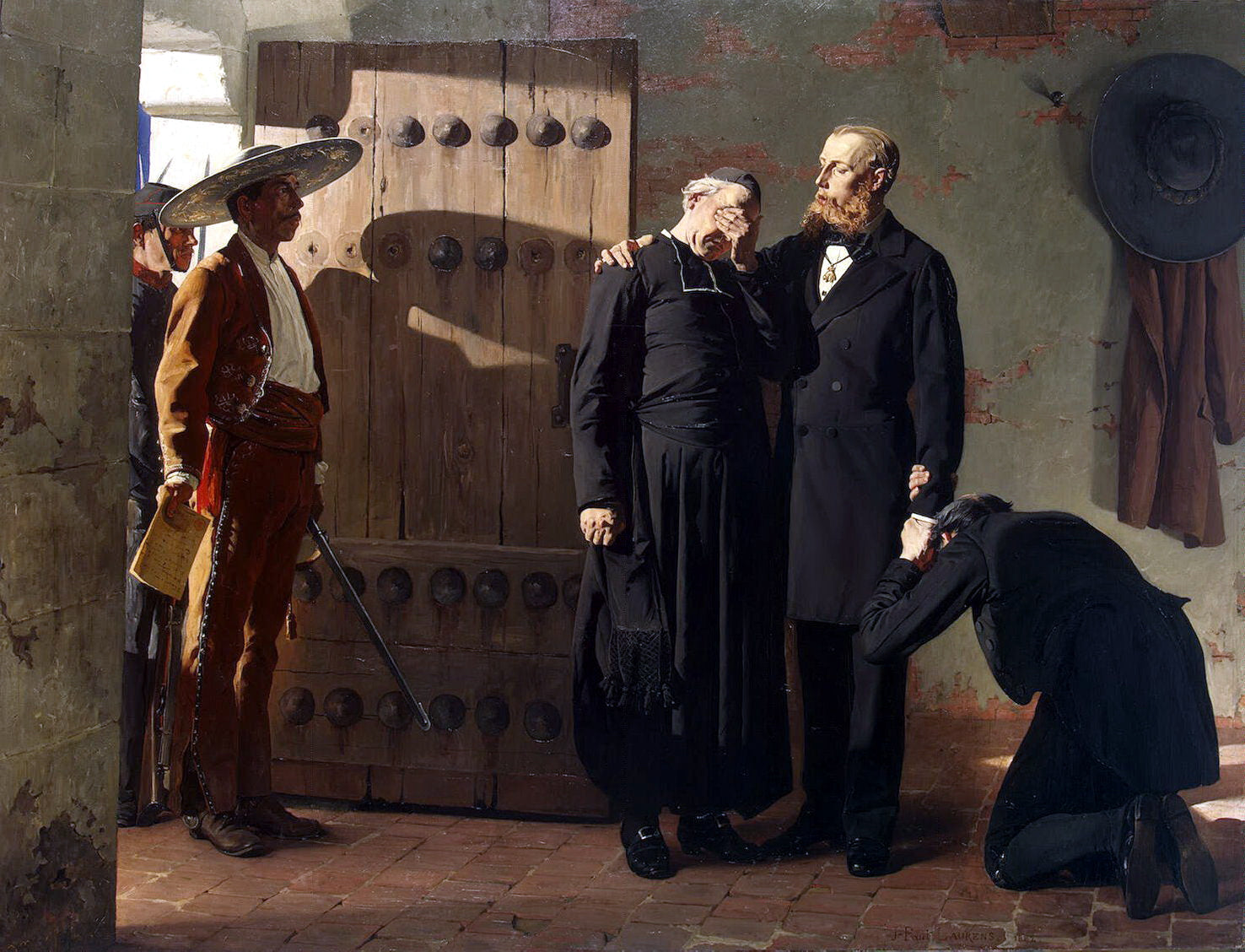 L'empereur Maximilien du Mexique avant son exécution - Jean-Paul Laurens image 1 reproduction de peinture à l’huile