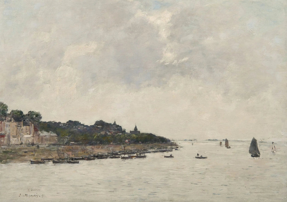 Reproduction du tableau « L'estuaire de la Somme à Saint-Valéry-sur-Somme - Eugène Boudin » par Alpha Reproduction en peinture à l’huile