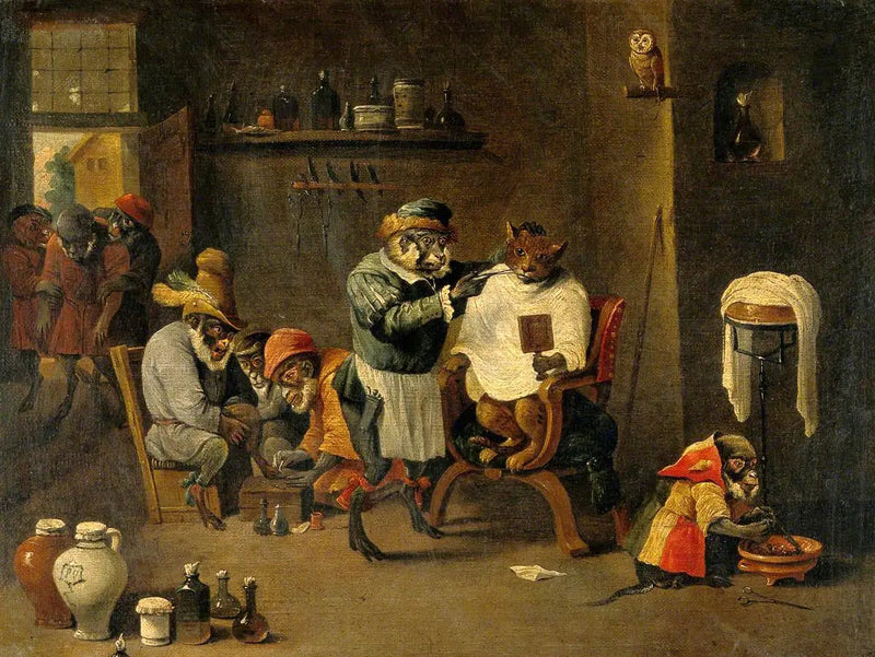 היצירה של ספרי-רופא קוף - דוד טנייר הצעיר