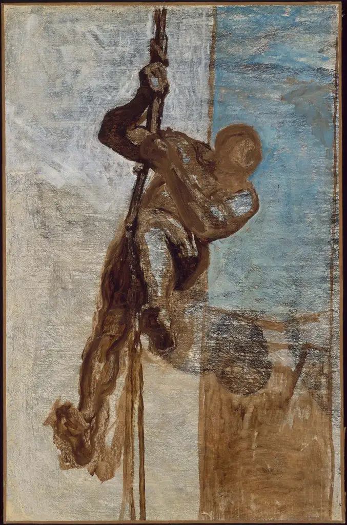 L'homme sur une corde - Honoré Daumier image 1 reproduction artisanale de tableau