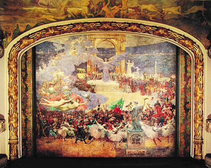 השפעת האמנויות על הציוויליזציה - Pano de boca do Theatro Municipal do Rio de Janeiro - Eliseu Visconti