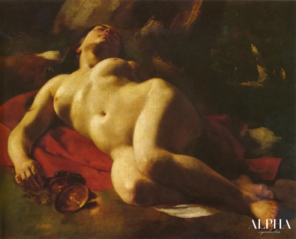 La Bacchante - Gustave Courbet - Reproductions de tableaux et peintures haut de gamme