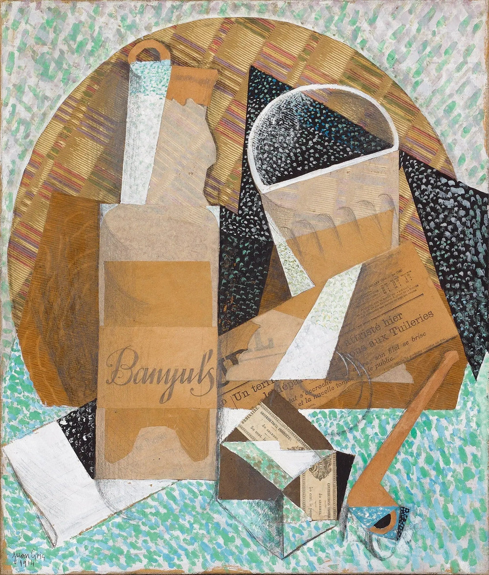 La bouteille de Banyuls - Juan Gris - Alpha Reproduction