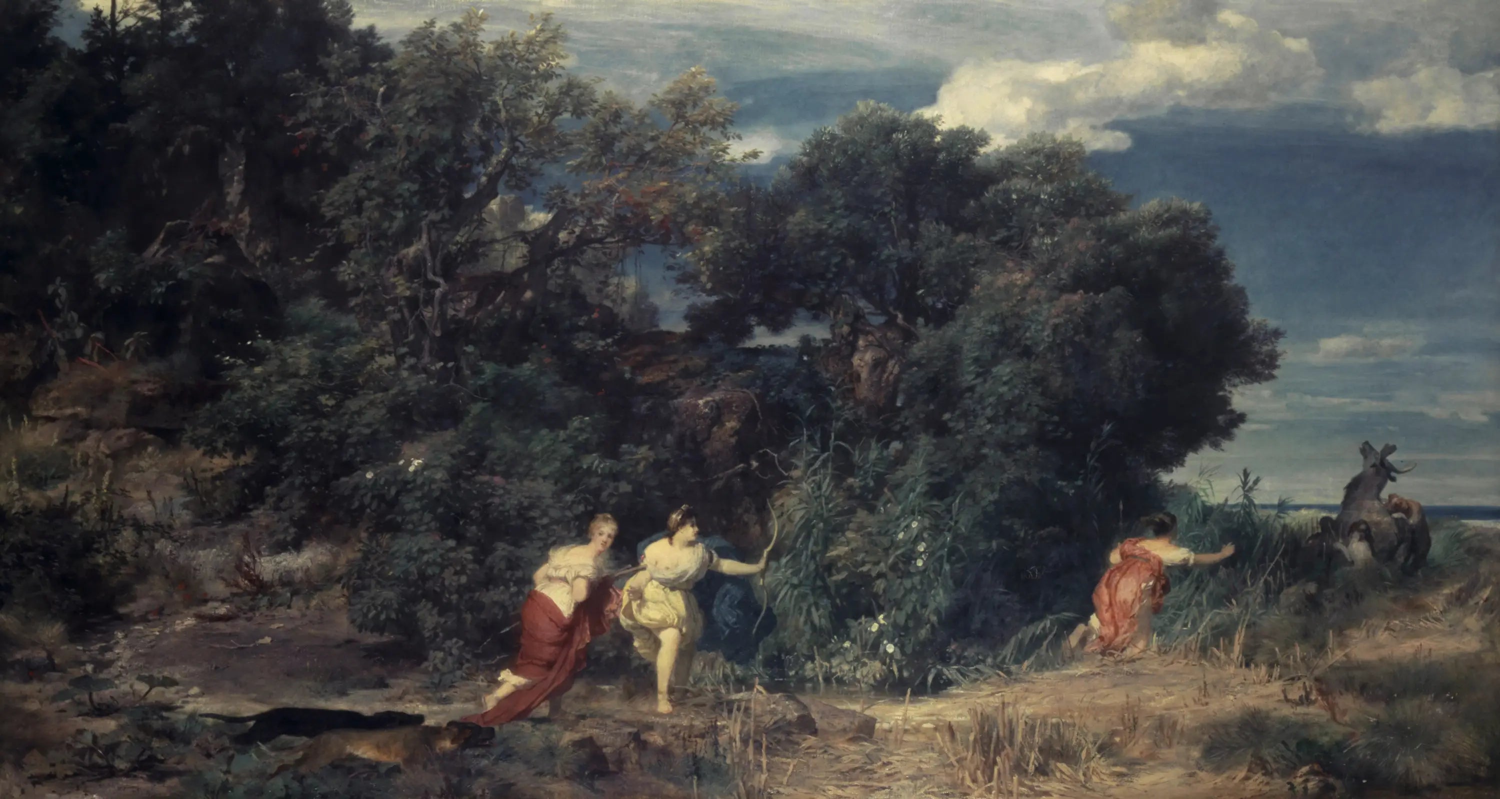 La chasse de Diane - Arnold Böcklin - Alpha Reproduction