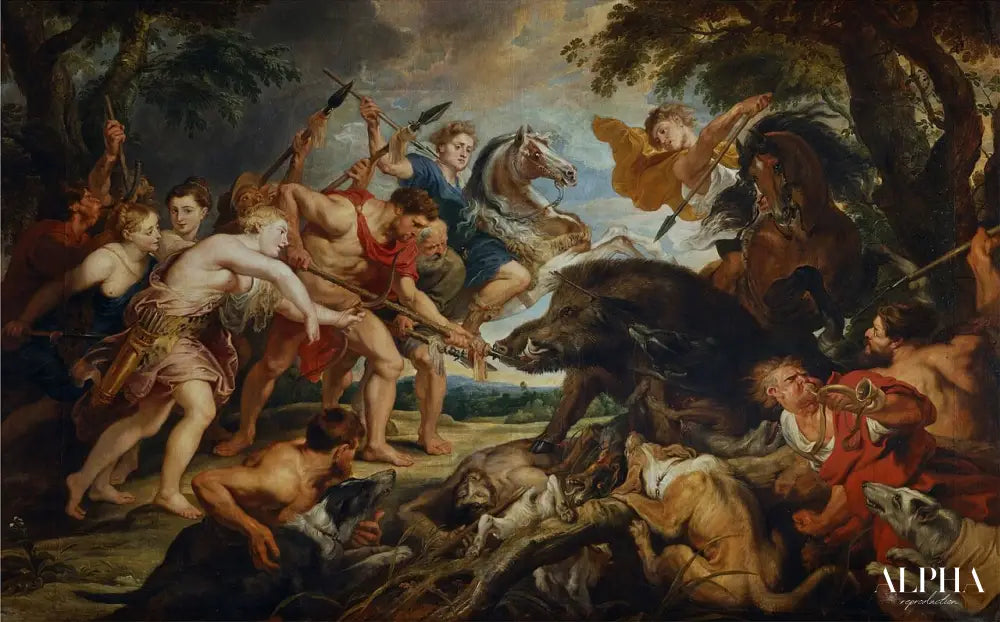 La chasse de Méléagre et d'Atalante - Peter Paul Rubens - Reproductions de tableaux et peintures haut de gamme