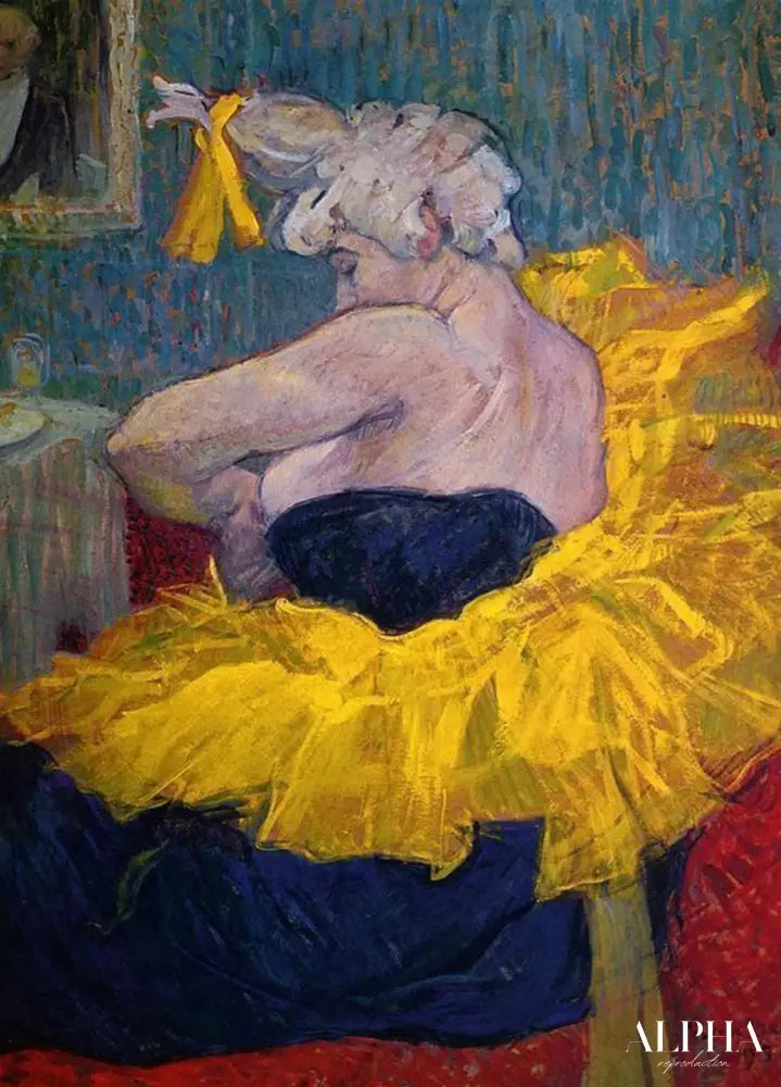 La Clownesse Cha-U-Kao - Toulouse Lautrec - Reproductions de tableaux et peintures haut de gamme