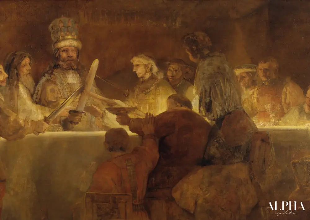 La conjuration de Claudius Civilis - Rembrandt van Rijn - Reproductions de tableaux et peintures haut de gamme