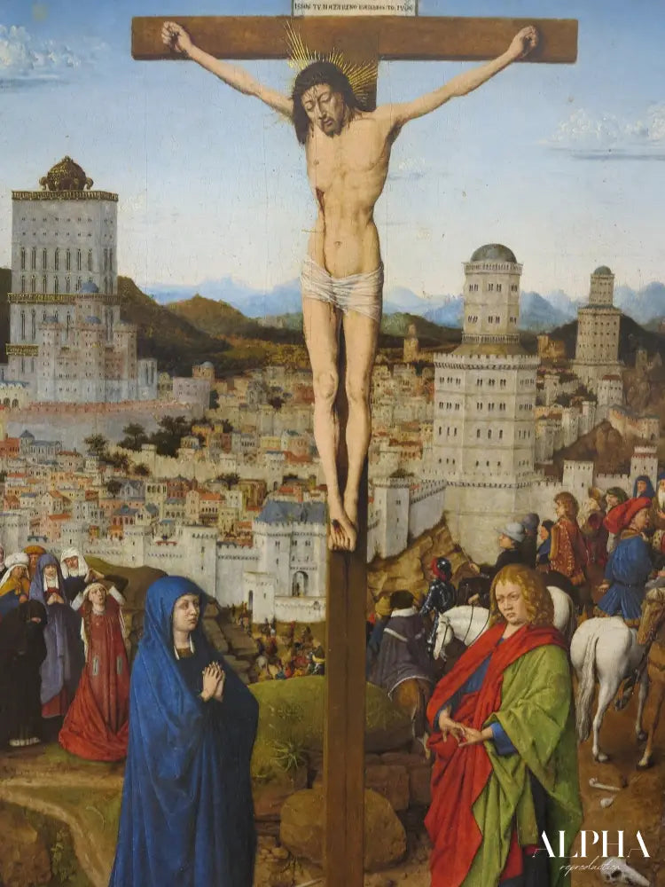 La crucifixion - Jan Van Eyck - Reproductions de tableaux et peintures haut de gamme