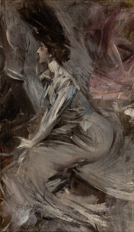 La dame assise (La conversation) - Giovanni Boldini - Alpha Reproduction