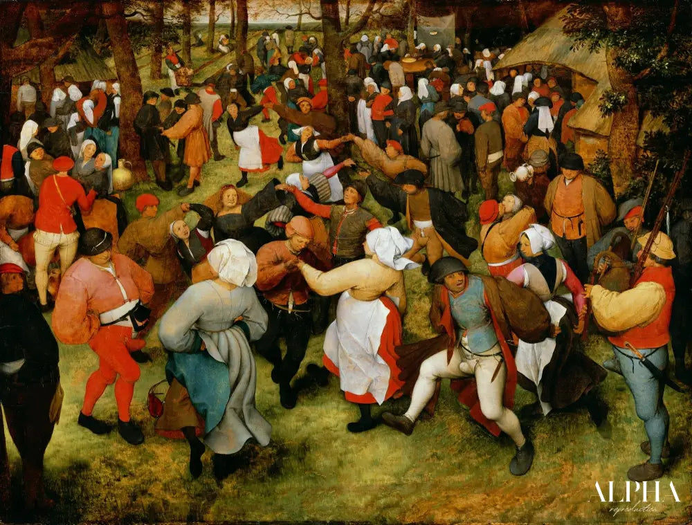 La danse du mariage - Pieter Brueghel l'Ancien - Reproductions de tableaux et peintures haut de gamme