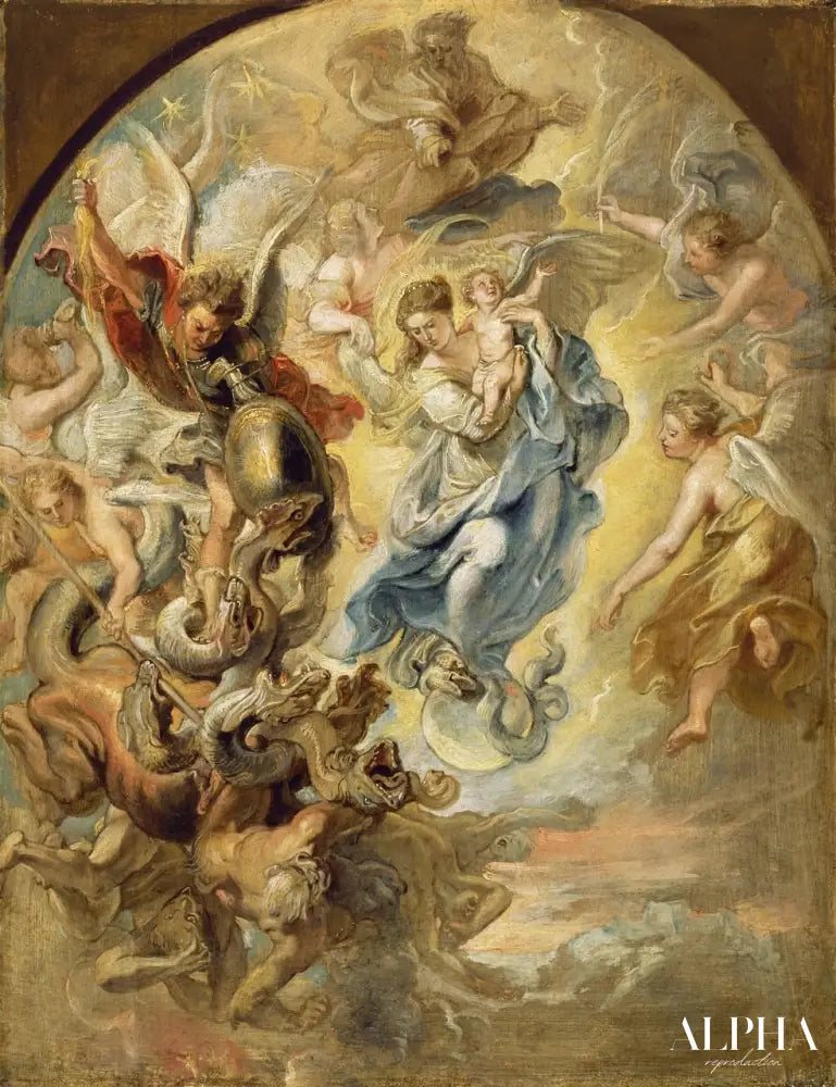 La femme apocalyptique - Peter Paul Rubens - Reproductions de tableaux et peintures haut de gamme