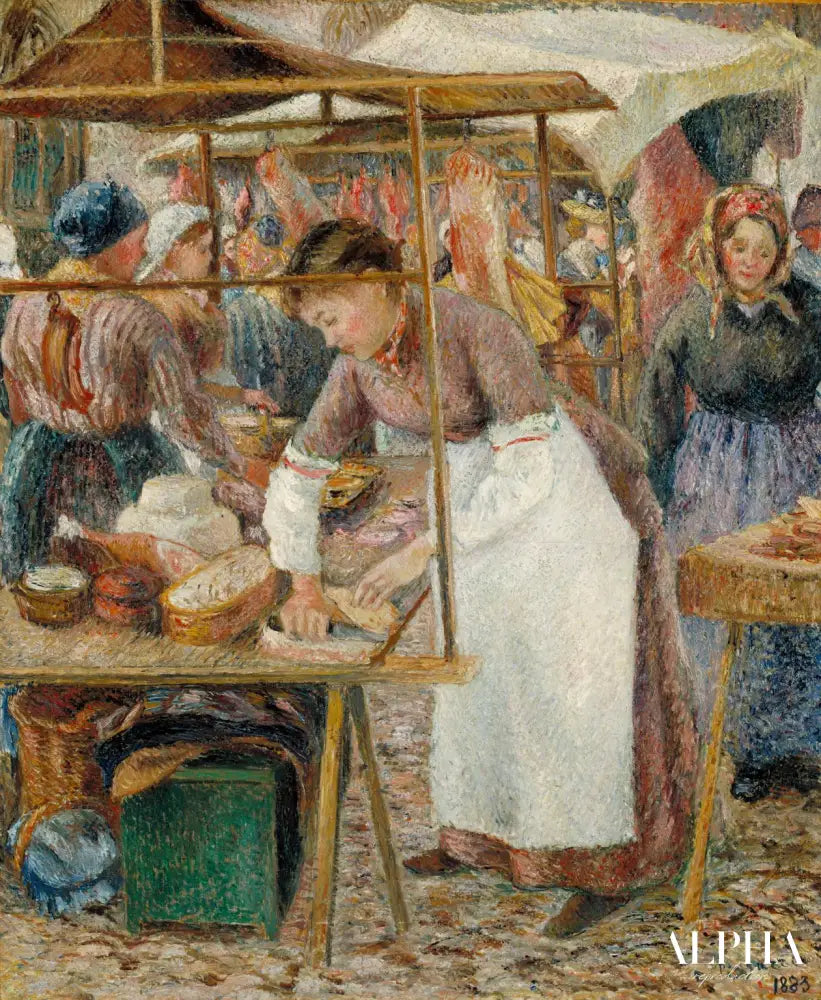 La femme de boucher - Camille Pissarro - Reproductions de tableaux et peintures haut de gamme