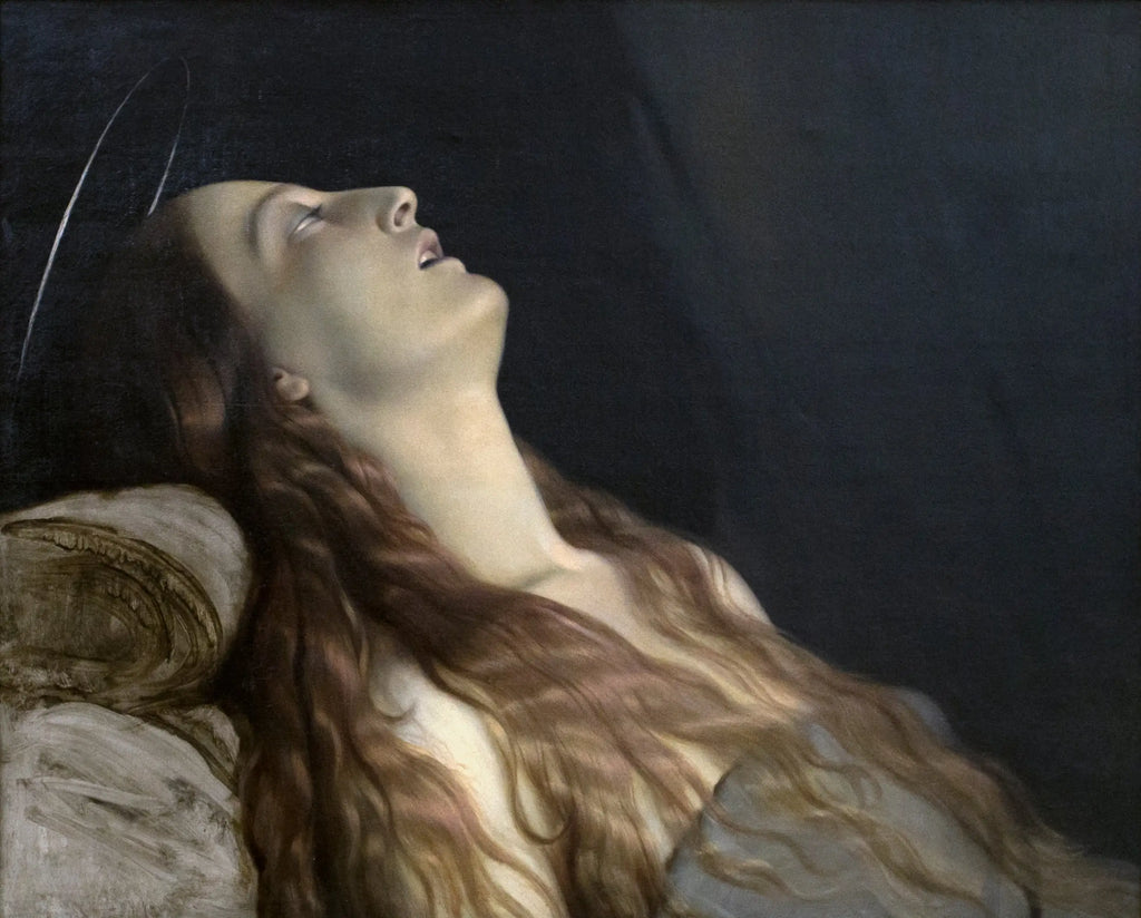 La Femme de l’artiste Louise Vernet sur son lit de mort - Paul Delaroche - Alpha Reproduction