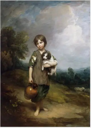 La fille du chalet - Thomas Gainsborough image 1 tableau peint à l’huile sur toile