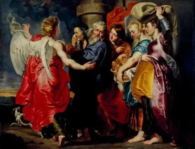 בריחת לוט ומשפחתו מ סדום (בראשית 19:12-24), לאחר 1615 - פיטר פול רובנס
