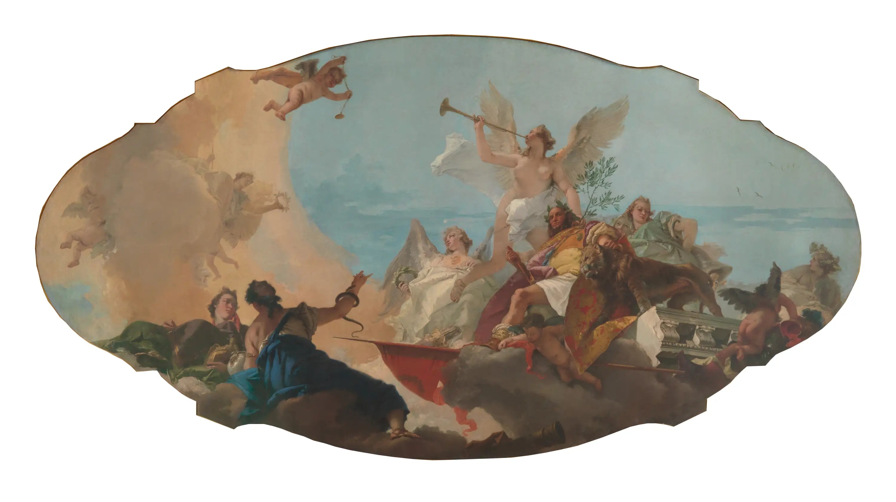 La glorification de la famille Barbaro - Giovanni Battista Tiepolo - Alpha Reproduction
