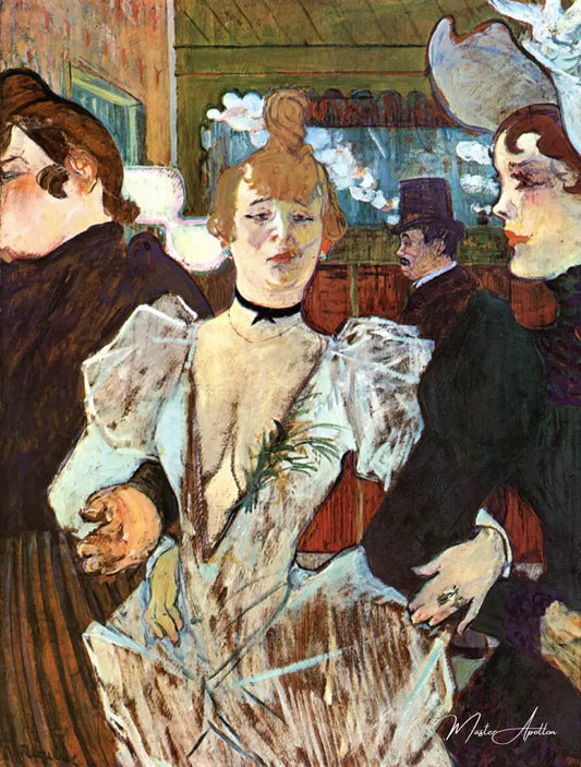 La Goulue entre au Moulin Rouge - Toulouse Lautrec - Reproductions de tableaux et peintures haut de gamme