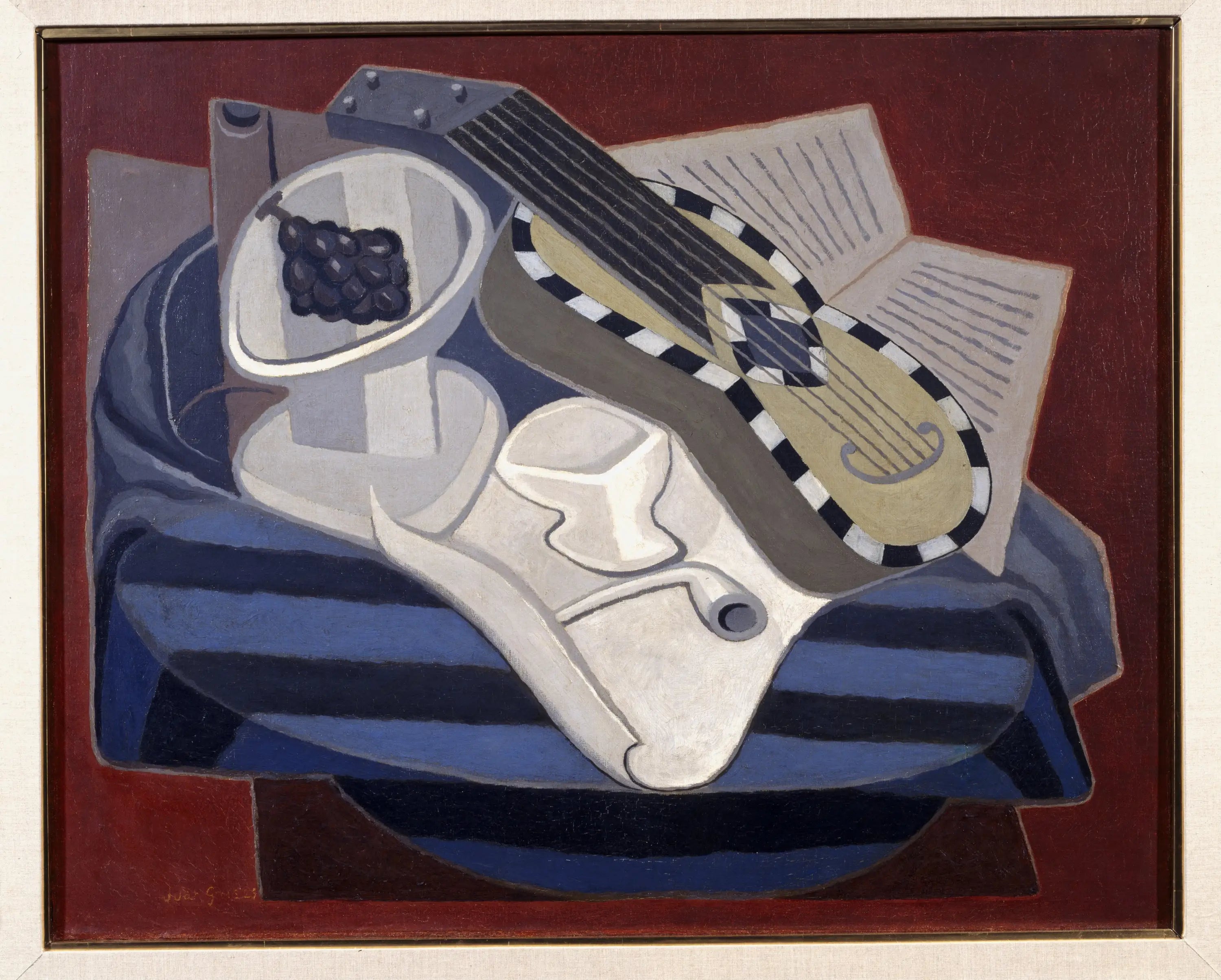 La guitare aux incrustations - Juan Gris - Alpha Reproduction