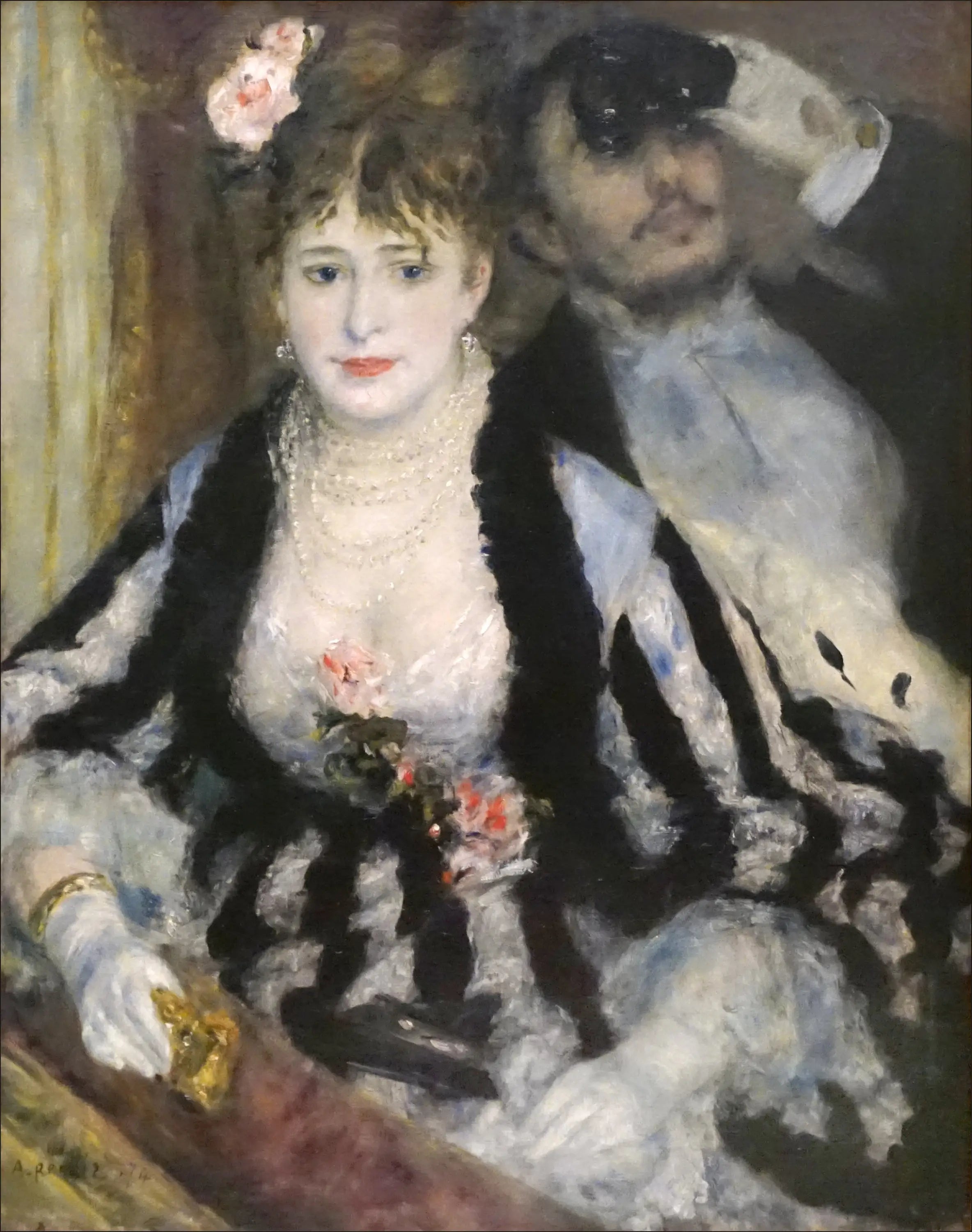 La Loge - Pierre-Auguste Renoir image 1 reproduction d’œuvre d’art à l’huile