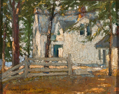 La maison de grand-mère Wood - Grant Wood - Alpha Reproduction