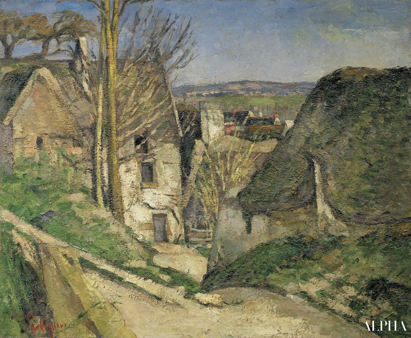 La maison du pendu - Paul Cézanne - Reproductions de tableaux et peintures haut de gamme