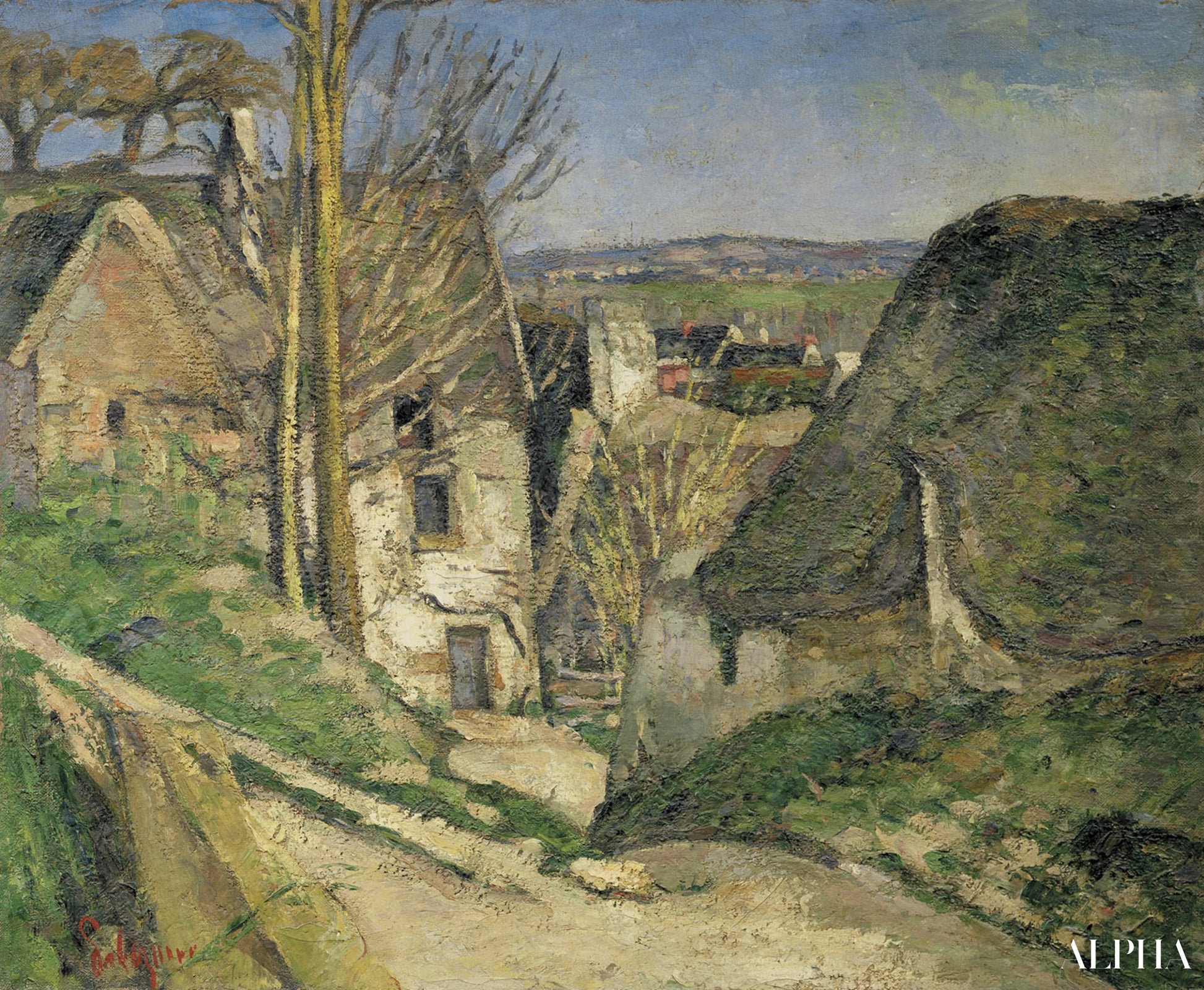 La maison du pendu - Paul Cézanne - Reproductions de tableaux et peintures haut de gamme