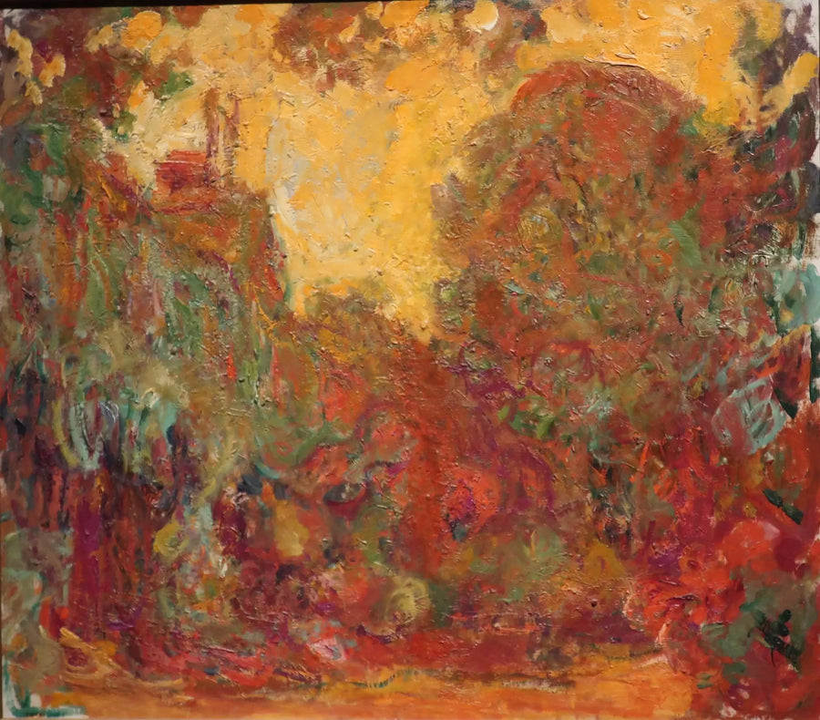 הבית הנראה מגינת הוורדים - Claude Monet