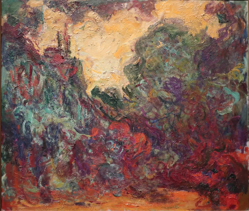 הבית הנראה מגינת הוורדים - Claude Monet