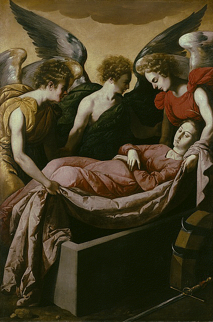 La mise au tombeau de sainte Catherine d'Alexandrie - Francisco de Zurbarán image 1 reproduction de peinture à l’huile