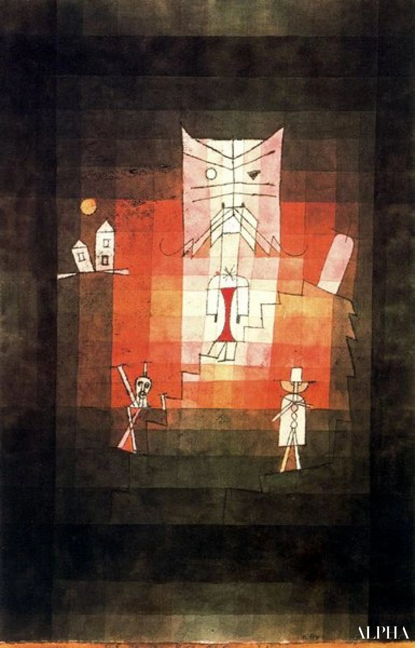 La montagne du chat sacré - Paul Klee - Reproductions de tableaux et peintures haut de gamme
