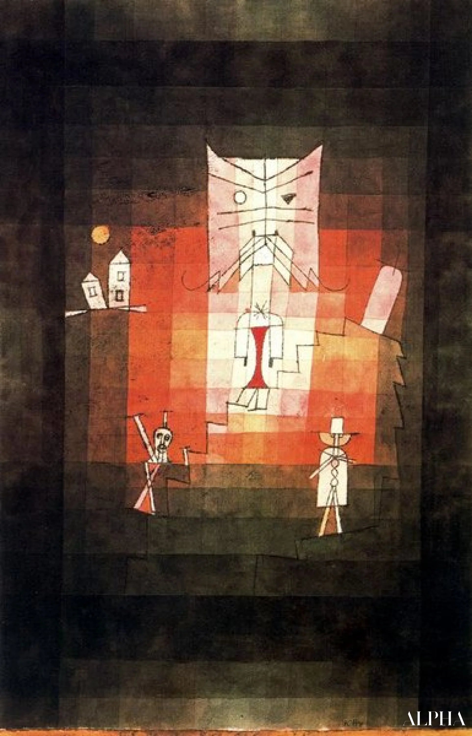 La montagne du chat sacré - Paul Klee - Reproductions de tableaux et peintures haut de gamme