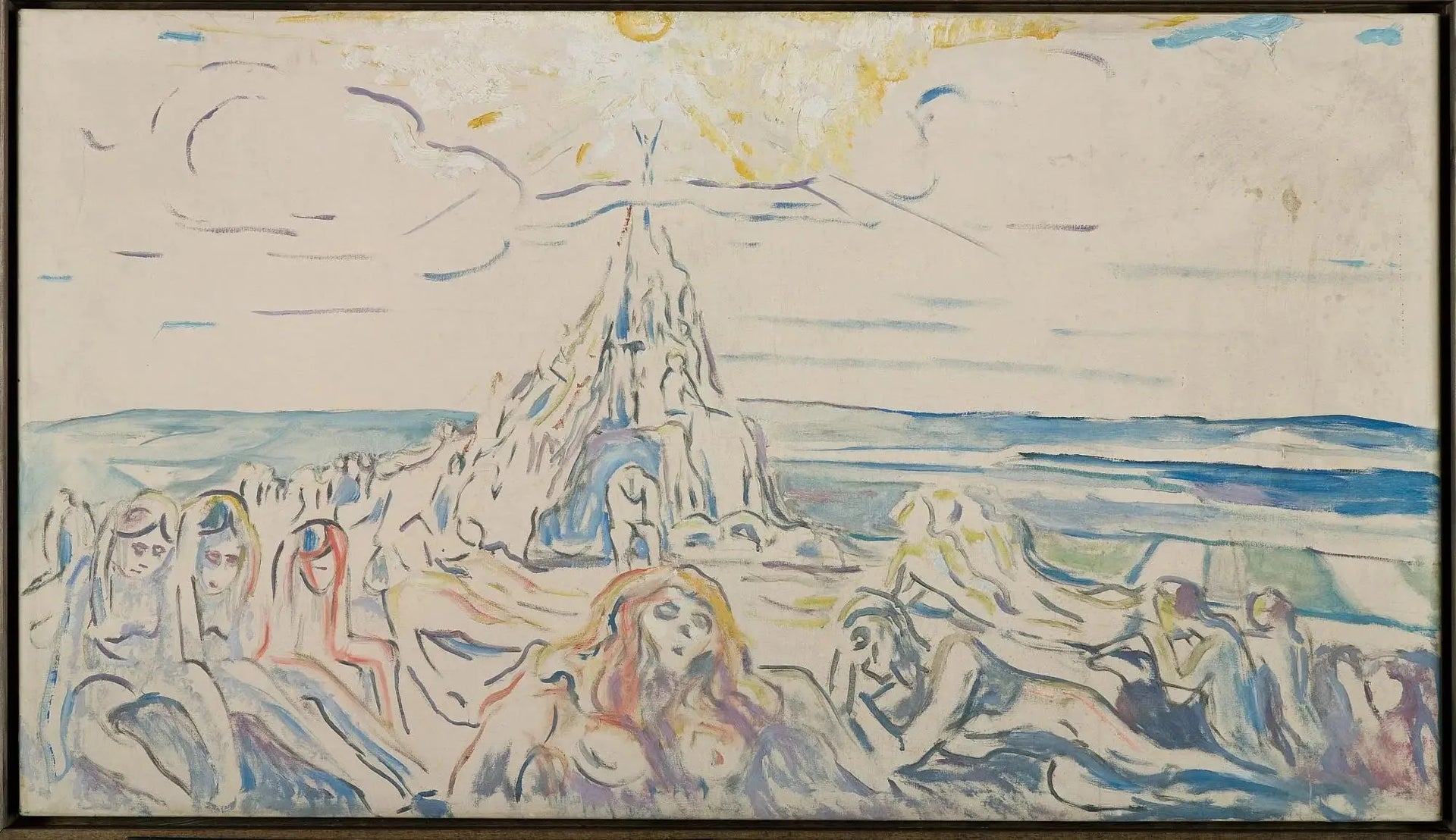 La Montagne humaine - Edvard Munch image 1 tableau peint à l’huile sur toile