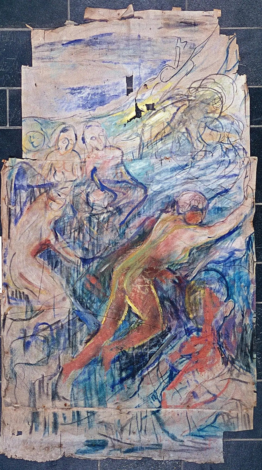ההר האנושי: חלק עליון שמאלי - אדvard מונק